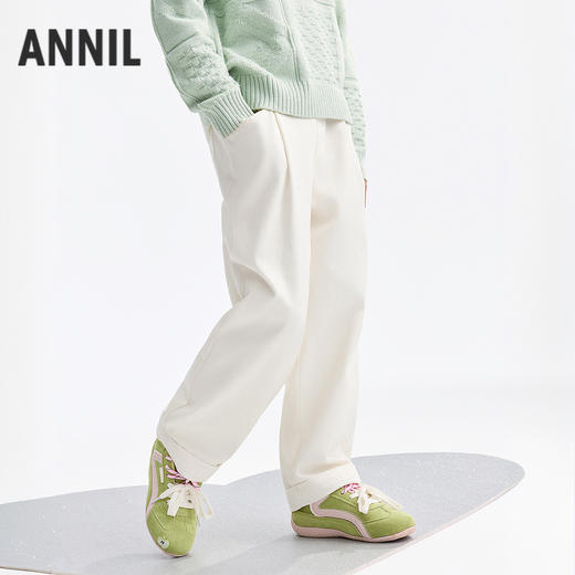 女童梭织夹裤冬季新款安奈儿童装EG546602 商品图2