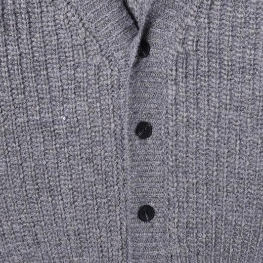 91317SDSA男士秋冬新款痞帅男装美式复古纽扣开衫V领设计师百搭毛衣 商品图2