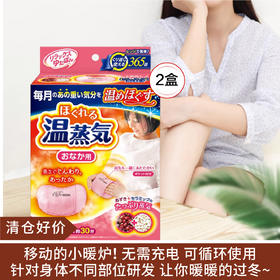 【清仓好价】日本白元微波炉加热暖宝宝1条装*2盒 腹部/枕头/坐垫（效期至26.4）