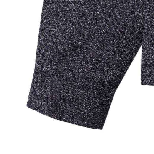 SDSA男士秋冬新款痞帅男装设计师撞色翻领拉链夹克倒三角时尚外套 商品图4