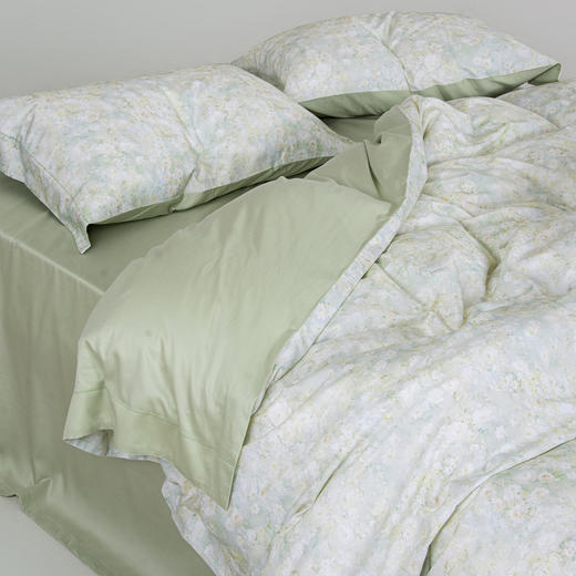 云丝锦暖绒数码四件套-逅花园-黄绿/抗菌 商品图3