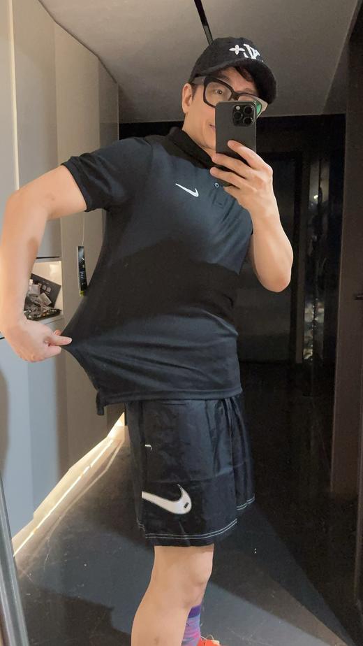 NK速干纯色运动短袖Polo衫（波哥蕾姐都是黑色M 白色XL） 商品图11