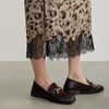 NEELLY纳俪商场同款秋新款豹纹蕾丝拼接半身裙女高级感显瘦中长裙N25082E01097 商品缩略图2