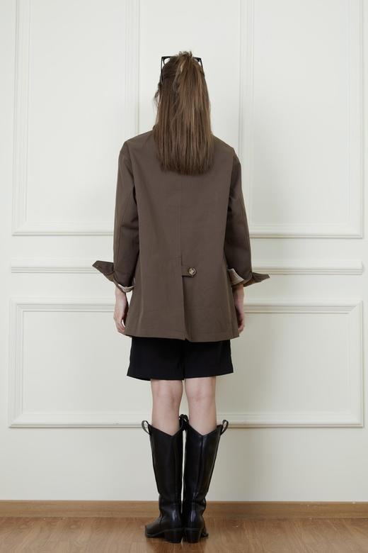 LNNNS 撞色翻领风衣外套 18732 商品图3