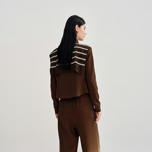 NEELLY纳俪商场同款秋季新款休闲运动风披肩卫衣外套女显瘦上衣N25082C01093 商品图1