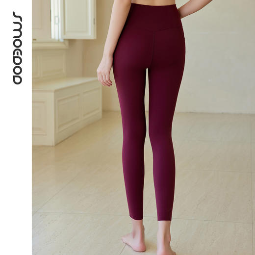 SMOEDOD/水沐伊朵高腰九分裤瑜伽女超强弹性健身裤修身外穿6637 商品图2