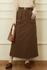 WHO KNOWS 焦糖咖色工装半裙 18652 商品缩略图0