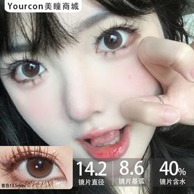 Kaylens日抛·星褐闪蝶·14.2mm中等着色·10片装