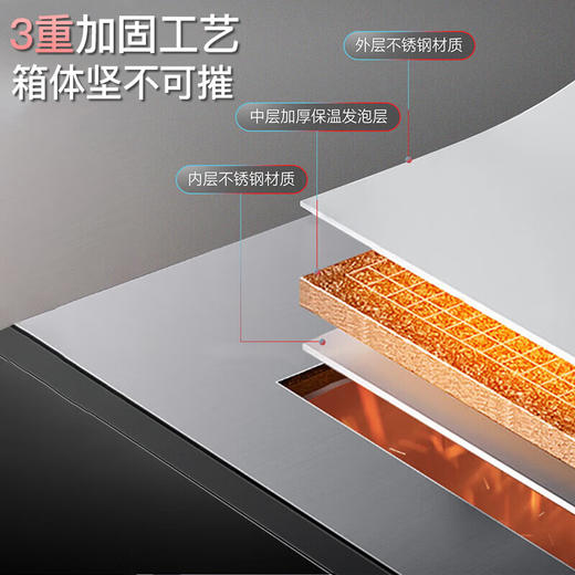 康宝（Canbo）消毒柜 AI智能 304不锈钢板架 智能暖盘功能 上下全二星级 家用消毒碗柜 高端别墅公寓碗柜KT2 二星级140L/175L/270L/320L 丨升级新款丨304不锈钢板架 商品图5