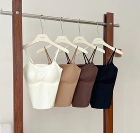 老米优品🎈3-5天！秋日温暖贴心的呵护~《免穿Bra云朵绒暖肤无痕小吊带背心》软糯云朵绒 + 发热黑科技~BX250916A