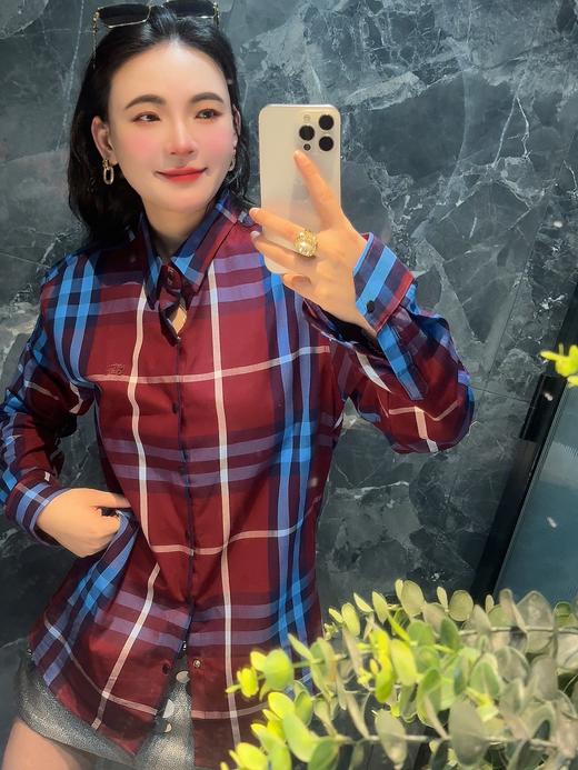 巴家红色格纹衬衣  男女同款 商品图5