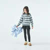 棵初25年秋冬新款亲子中大女童条纹蝴蝶结毛衣纯羊毛软糯亲肤上衣 商品缩略图1