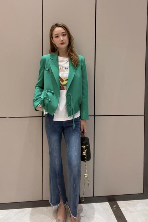 ANSUABEL 绿色中国结西装外套 16753 商品图3