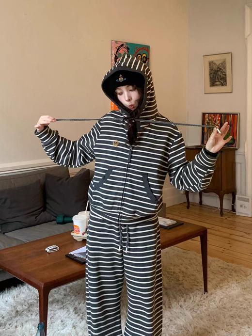 浮生八记/25C141/25C142/海军条纹卫衣卫裤套装 商品图1