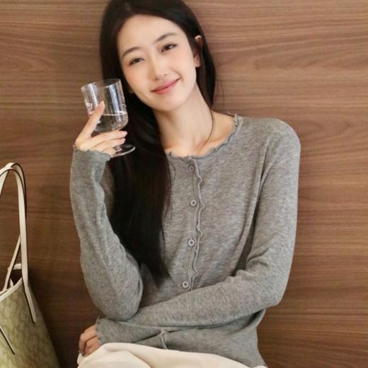 【超模君限定！少量库存】C*hanel同源澳洲绵羊毛面料 SUSX早秋气质花边开衫B015165（下单3-7天发货） 商品图1