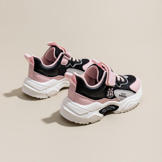 巴布豆童鞋男女童运动鞋秋冬季皮面童鞋中大童跑步鞋26-37 商品图1