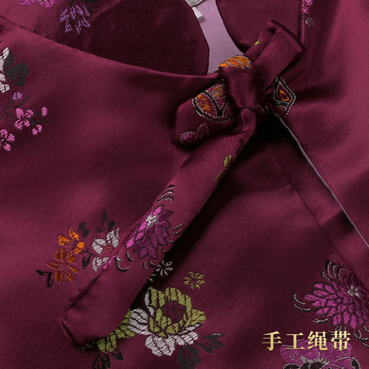 天禄系列-繁花似锦女唐装（绛紫色） 商品图7