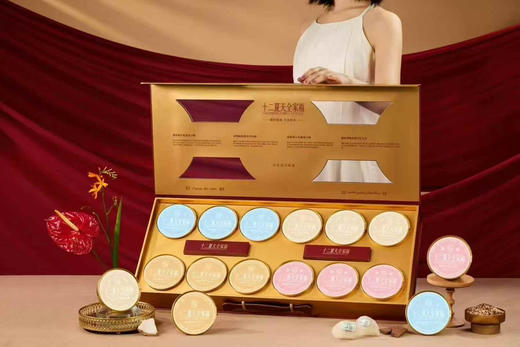 十二夏天大红色全家福礼盒中秋款 商品图3
