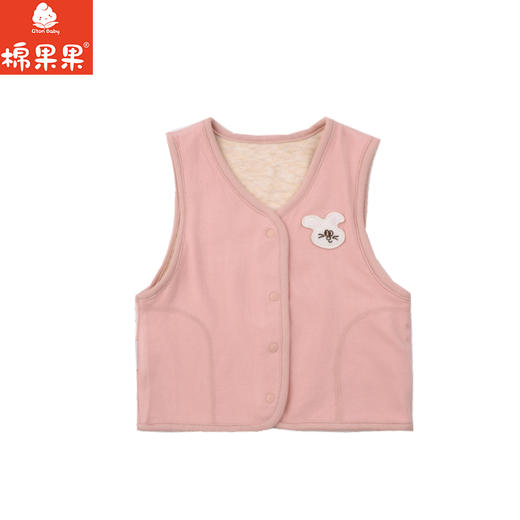 棉果果冬季新品暖姜棉柔软保暖80-130码背心暖姜马甲M421171425691 商品图1