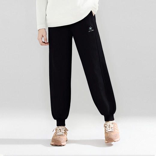 笛莎Deesha 童装女童裤子2025冬新款女童休闲罗纹束脚卫裤 商品图1