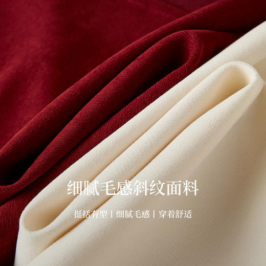 【09/17新品】熙世界慵懒松弛感磨毛衬衫女2025年秋冬新款复古翻领衬衣长袖上衣 商品图3