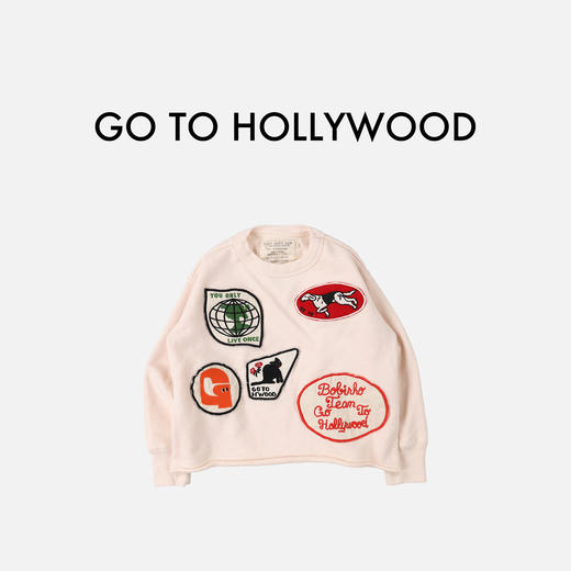 日本G2H童装 GO TO HOLLYWOOD PEACE 徽章运动衫卫衣 商品图3