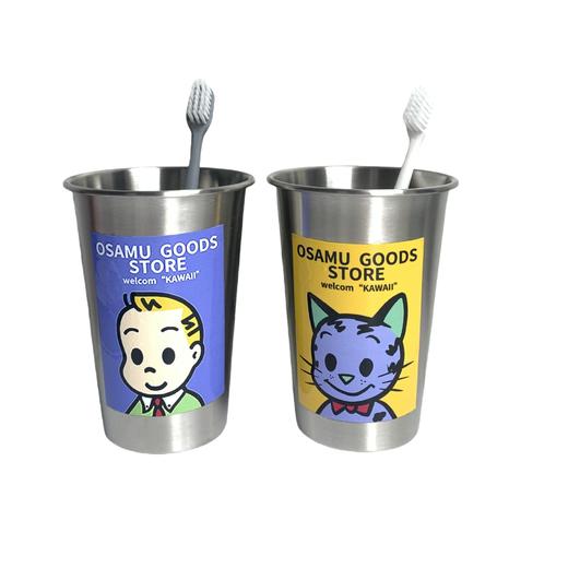 「不锈钢漱口杯！高颜值」可爱漱口杯不锈钢 加厚家用儿童洗漱杯简约宿舍创意牙刷杯餐饮用具 商品图4