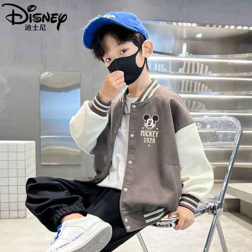 迪士尼男童外套春季2025新款儿童棒球服春秋上衣大童夹克男孩春装 商品图2