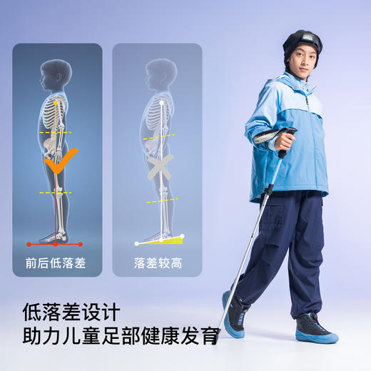 【爆款推荐】TY-小蓝羊25冬季新品男女童校园防滑加绒运动棉鞋户外面包靴-图图 商品图4