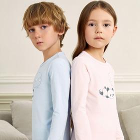 【绵绵秋衣裤套装】男女童秋衣裤套装秋季新款安奈儿童装JM537587