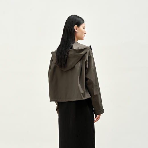 NEELLY纳俪商场同款秋季新款美式复古短外套女简约松弛通勤上衣N25083C01120 商品图1