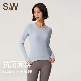 【sw速惟】透气抗菌面料亲肤裸感跑步修上衣S4AW4157
