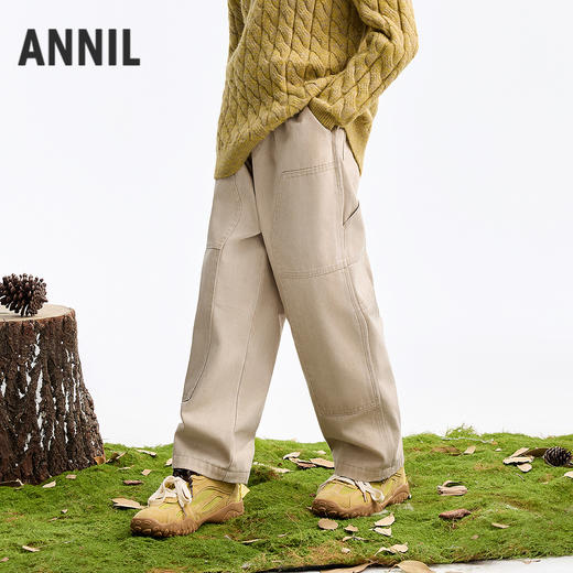 男童全腰梭织夹裤冬季新款安奈儿童装EB546605 商品图0