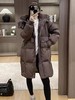 【YW】无忧购 冬季新款韩版长款连帽羽绒服女宽松加厚鸭绒外套24023（截单后3-5天发货） 商品缩略图10