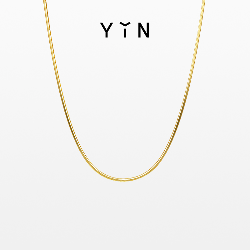 「易」Essentials系列-一丝金线蛇骨项链