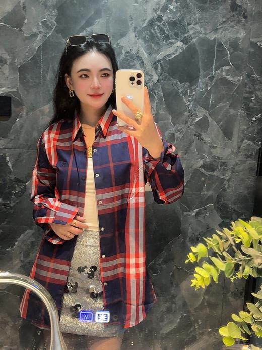 巴家经典格子刺绣限量款 商品图3