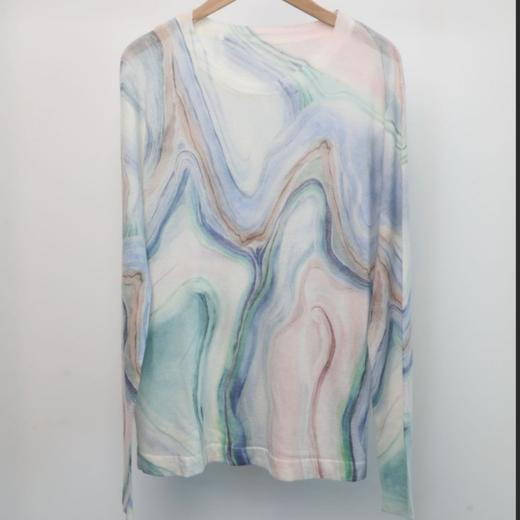 【超模君限定！少量库存】Di*or梵高星空高定系列 SUSX梵高星空天丝羊毛晕染艺术系列（下单3-7天发货） 商品图4