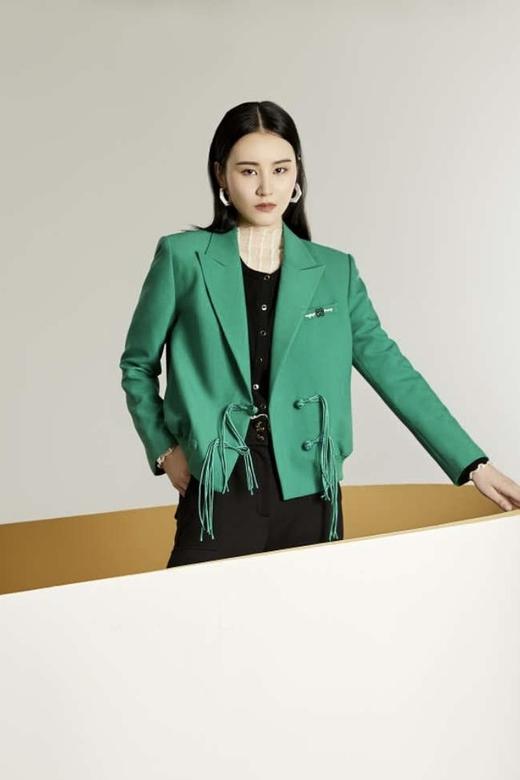 ANSUABEL 绿色中国结西装外套 16753 商品图0