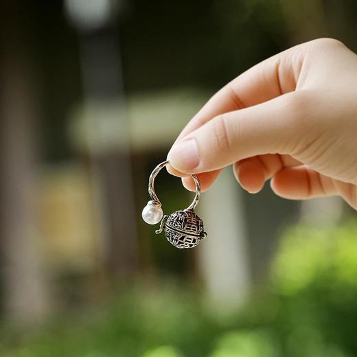 圆满镂空可替换香珠戒指 开口调节设计 （多款香味可选择 ）个性小众指环 随身便携香薰礼物送女友 商品图7