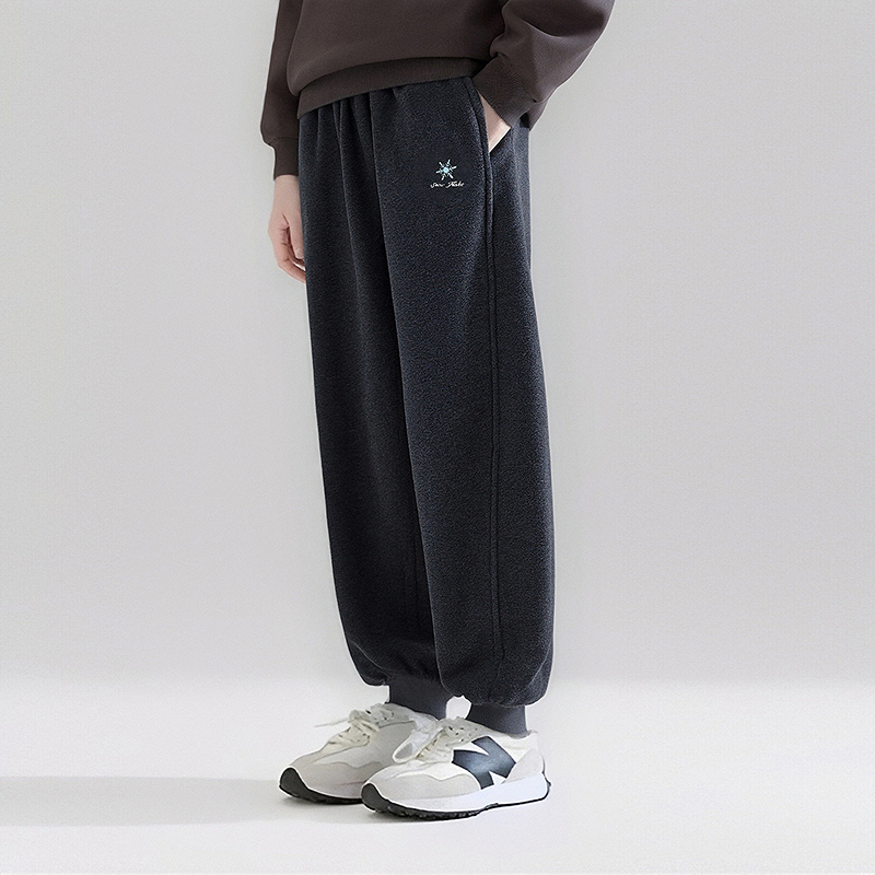 笛莎Deesha 童装女童裤子2025冬新款女童休闲罗纹束脚卫裤