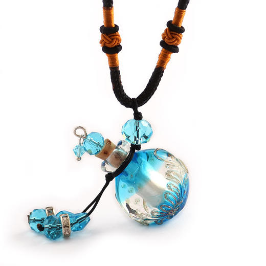 巴洛克香薰精油瓶项链琉璃吊坠闻香瓶项链女配饰送闺蜜简约饰品 商品图7