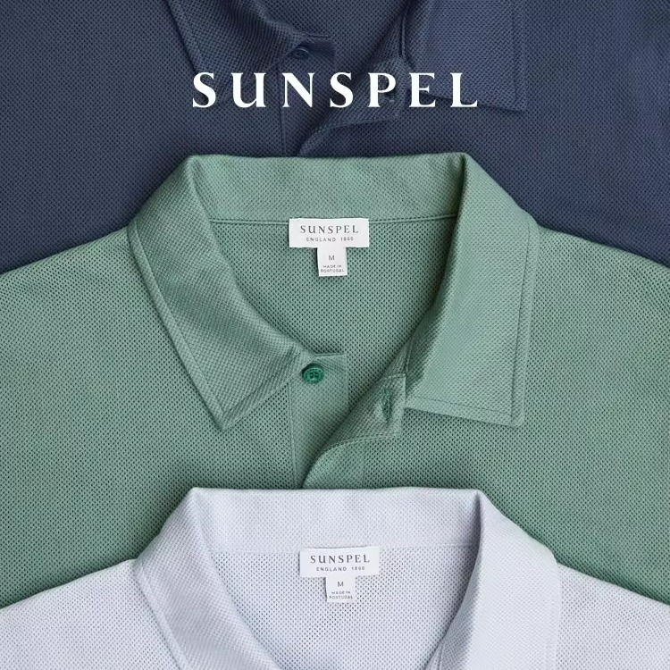 【邦德同款】SUNSPEL男士经典Supima棉Riviera Polo衫 Q75面料
