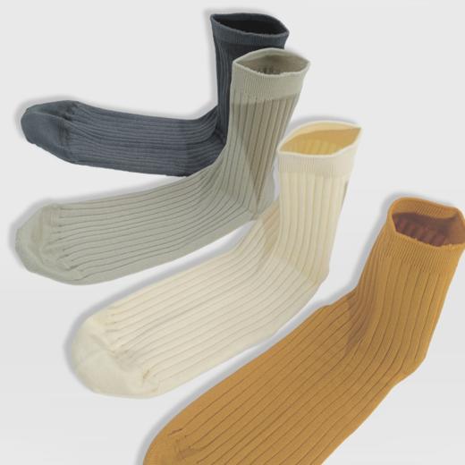 SUKENO夏季透气中筒袜日系百搭长绒棉丝光棉舒适男袜 商品图4