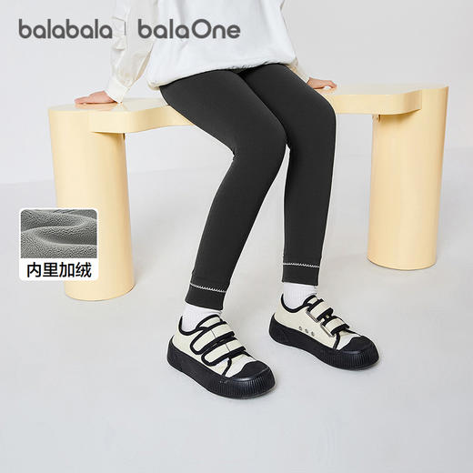 巴拉巴拉balaOne儿童加绒打底裤女童保暖2025冬装新款长裤子洋气 商品图0