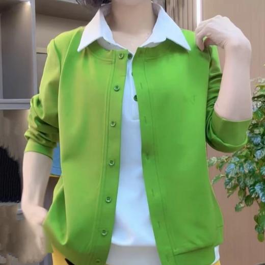 2025春季新款时尚洋气长袖衬衫POLO女士百搭遮肚显瘦打底减龄上衣 商品图1