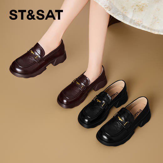 星期六英伦风百搭通勤乐福鞋SSD3111WHL 商品图4