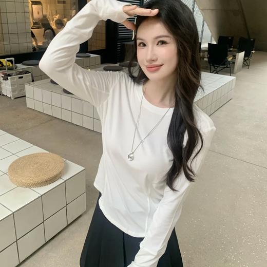 格桑米丝柔棉鱼骨T恤｜贴合人体流线裁剪，上身更显瘦【3-7天发货】 商品图2