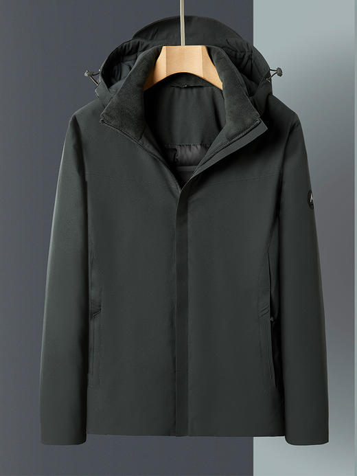 爆款挺括有型 男士经典休闲90白鸭绒四层锁绒不跑绒羽绒服BS22667-W 商品图4