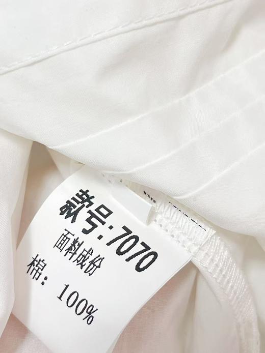 12.12错过没有！清货不退退货勿拍【秋新品】古泥品牌7070 100%精梳棉设计感压褶绑带衬衫-喜出 商品图4