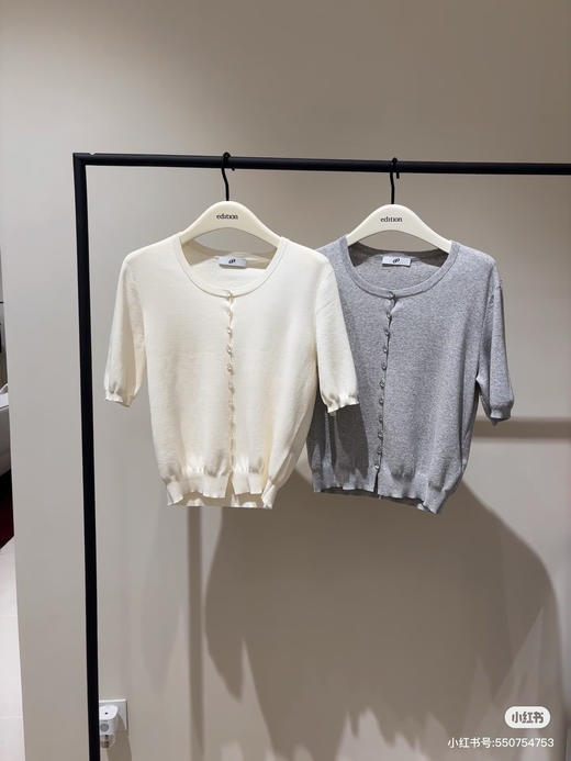 2509301   ED圆领针织短袖（2色） 商品图1